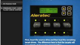 Aleratec 111 USB Copy Tower SA part  330105 USB Flash Drive Duplicator [upl. by Bartolome]