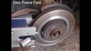 Rectificare discuri Frana renault megane [upl. by Crescin]