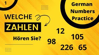 A1 Übung 1 Welche Zahlen hören Sie  Which number you listen [upl. by Luzader904]