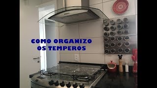 Organização de Temperos  Meu porta temperos em inox  Das 8 às 18h [upl. by Kemeny654]