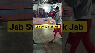 jab sway back jab boxingtraining boxingtechnique boxing boxer [upl. by Adey186]