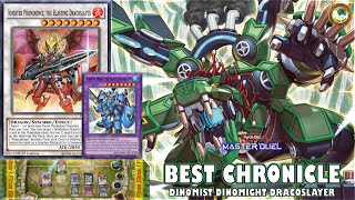 F2P DINOMIST DRACOSLAYER THEME CHRONICLE EVENT  DINOMIGHT Best Loaner Deck  Yugioh MASTER DUEL [upl. by Nikal]