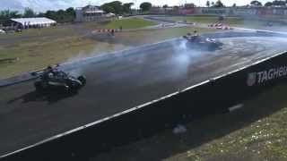 David Coulthard Won 2014 Race Of Champions against Pascal Wehrlein  2014 RoC Barbados [upl. by Rramed]