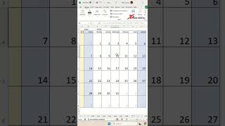 Dynamic Calendar Template In Excel with week number Excel Tips and Tricks [upl. by Vernor]