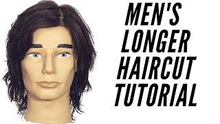 Mens Longer Haircut Tutorial  TheSalonGuy [upl. by Iny]