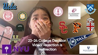 2324 College Decision Reaction I applied to 20 colleges here are my results [upl. by Ahsoem432]