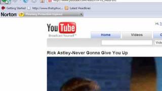 Youtube Rick Rolls the internet April 1st 2008 [upl. by Tonye]