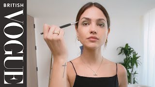 Eiza González’s Guide to a DayToNight Bright Summer Eye  Beauty Secrets  British Vogue [upl. by Onailimixam793]