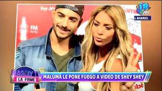 Maluma reacciona a video de Sheyla Rojas ¡y ella le manda cariñoso mensaje [upl. by Haase]