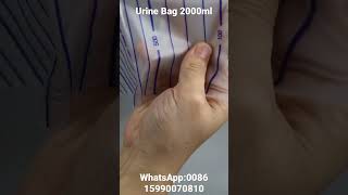 Disposable Urethral Bag Urine Collector Urinary Drainage Bag 2000Ml Urine Bag With Valve [upl. by Mareld]