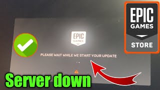 how to to Epic Games Luncher  Please Wait While We Start Your Updateb [upl. by Nhepets]