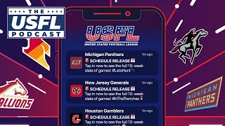 USFL Reveals 2022 Season Schedule  USFL Podcast Clip [upl. by Thirzia]