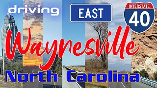 Driving at East Interstate 40 Waynesville North Carolina US [upl. by Leksehcey]