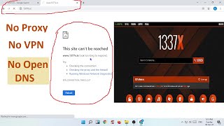 1337x unblock  easy way  100 working in any computer laptop  unblock blocked websites [upl. by Regnig]