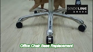 Office Furniture Desk Chair Base Replacement Adjustable Height Length 255 Inch [upl. by Garth]