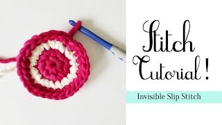 How to Crochet Concentric Circles with the Invisible Slip Stitch [upl. by Ettenowtna250]