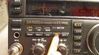 Yaesu FT 890 Recd mode demonstrationwmv [upl. by Aiseneg]