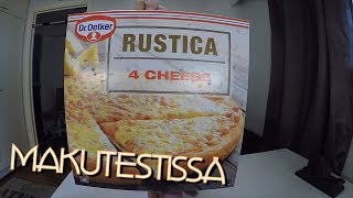 Dr Oetker Rustica 4 Cheese pizza  makutestissä [upl. by Apicella]