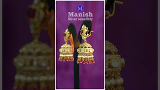 Earrings Silver Jewellery Designs  Manish silver jewellery  jewellery fashion [upl. by Adranoel10]