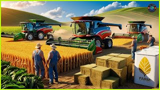 Harvest agricultural products using the most modern technology in the world 4 farm harvest [upl. by Ellennod92]