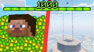 Llegué a NIVEL 1000 de EXPERIENCIA en MINECRAFT SURVIVAL [upl. by Adnawal]