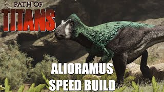 Path of Titans  Alioramus Speed Build  Character Creation  Build  Abilities  Combat [upl. by Leslie]