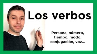 EL VERBO Morfología conjugación número persona tiempo modo aspecto voz [upl. by Adella]