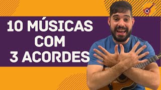 10 MÚSICAS MUITO FÁCEIS PARA CAVACO CIFRAS NA TELA  3 ACORDES [upl. by Notsla42]