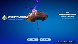 HOW TO GET RANKED RANKER’S DOOM BRELLA UMBRELLA GLIDER IN FORTNITE [upl. by Taimi]