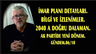 Ä°MAR PLANI DETAYLARIBÄ°LGÄ° VE Ä°ZLENÄ°MLER 2040 A DOÄžRU DALAMANAK PARTÄ°DE YENÄ° DÃ–NEM GÃœNDEM0610 [upl. by Aluap594]