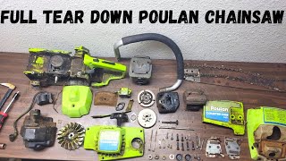 Poulan Chainsaw tear down and inspection [upl. by Bohun]