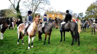 Pytchley Hunt Meet at Teeton [upl. by Eicirtap83]