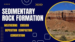 How Are Sedimentary Rocks Formed  Weathering Erosion Deposition Compaction Cementation [upl. by Pierre]