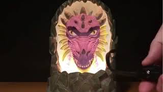 Hollow Mask Dragon Illusion animated dragon [upl. by Hemingway]