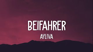 Ayliva  Beifahrer Lyrics [upl. by Adall]