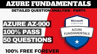 MICROSOFT AZURE FUNDAMENTALS AZ 900 Exam Practice Questions  ANALYSIS P4 [upl. by Lewap]