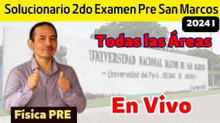 En vivo  Solucionario 2do Examen Pre San Marcos2024 [upl. by Ynafets]