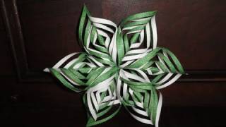 Lacy Paper Snowflake Decoration [upl. by Haneekas]