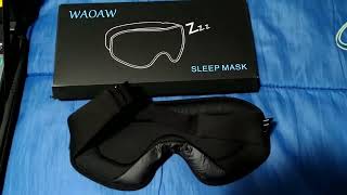 WAOAW Sleep Mask for Men Women Blackout Eye Mask for Sleep Review [upl. by Ella]