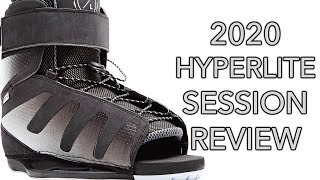 2020 Hyperlite Session Wakeboard Binding Review  Wake Board Boot [upl. by Barling]