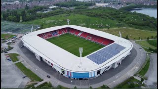 The EcoPower Stadium Formerly Keepmoat Stadium Doncaster By Drone 2023 [upl. by Kcinnay]