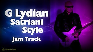 G Lydian Mode Backing Track  Satriani Style Rock 👽 [upl. by Keemahs880]