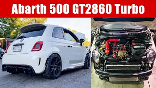 Fiat 500 Abarth GT2860 Big Turbo Ride Along amp Pulls untuned [upl. by Wolliw11]