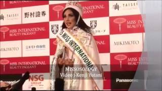 Miss International 2015 Edymar Martinez  Postpageant interview [upl. by Hadeehuat823]