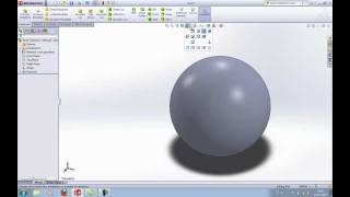 SOLIDWORKS TUTORIAL Learn how to make a ball  sphere in SolidWorks parts included [upl. by Angadreme]