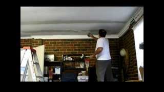 Plastering Sagging Garage Ceiling Repair [upl. by Redman727]