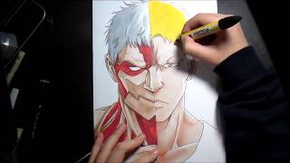 SPEED DRAWING Reiner Titan 【Shingeki no Kyojin】 [upl. by Anatolio]