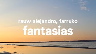 Rauw Alejandro Farruko  Fantasias Letra  Lyrics [upl. by Anner218]