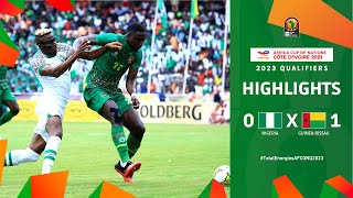 Nigeria 🆚 Guinea Bissau  Highlights  TotalEnergiesAFCONQ2023  MD3 Group A [upl. by Ainola]