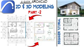 ArchiCAD Beginner Tutorial Part Two [upl. by Edana]